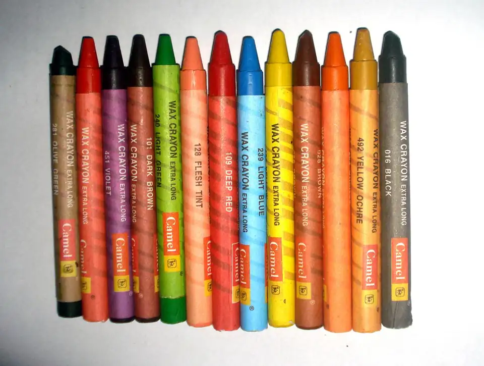 Photo: Crayons with colors