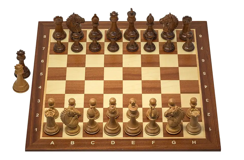 Photo: Chess game Staunton No. 6 perfil view 8