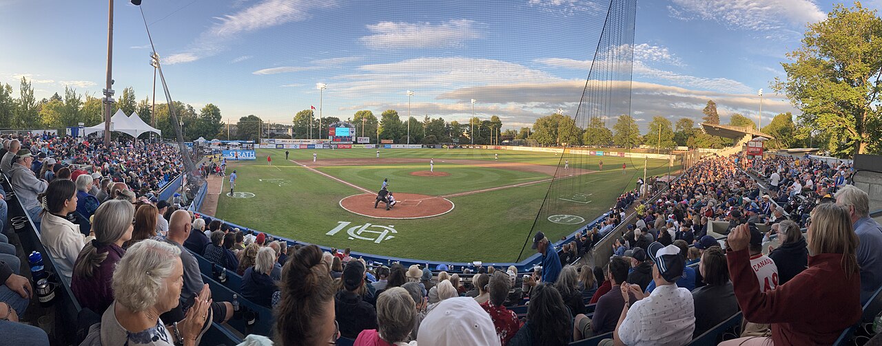 A HarbourCats baseball game at Royal Athletic Park, Victoria