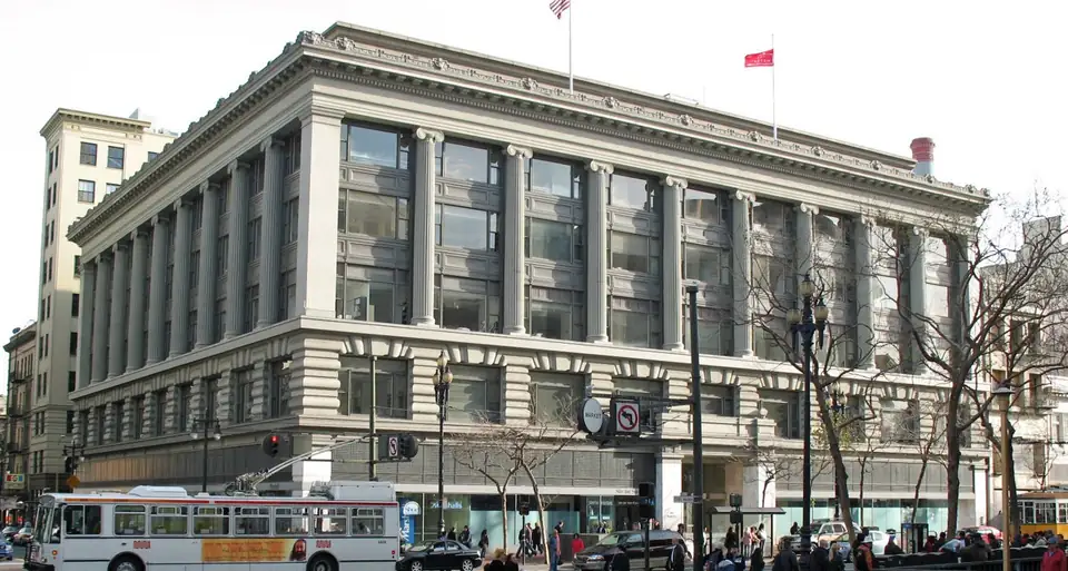The former Hale Brothers department store on Market Street in San Francisco
