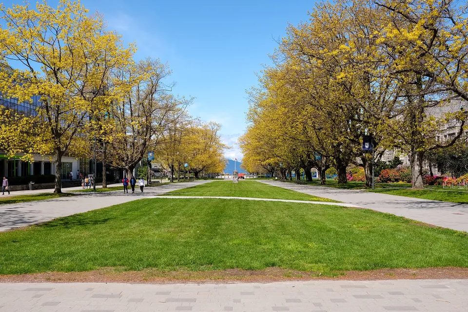 Main Mall on the University of British Columbia's Vancouver campus