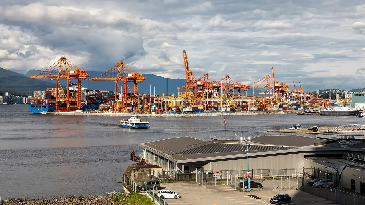 Vancouver Centerm Terminal in Vancouver, British Columbia, Canada