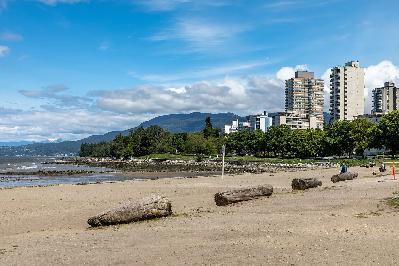 English Bay Beach in Vancouver's West End.