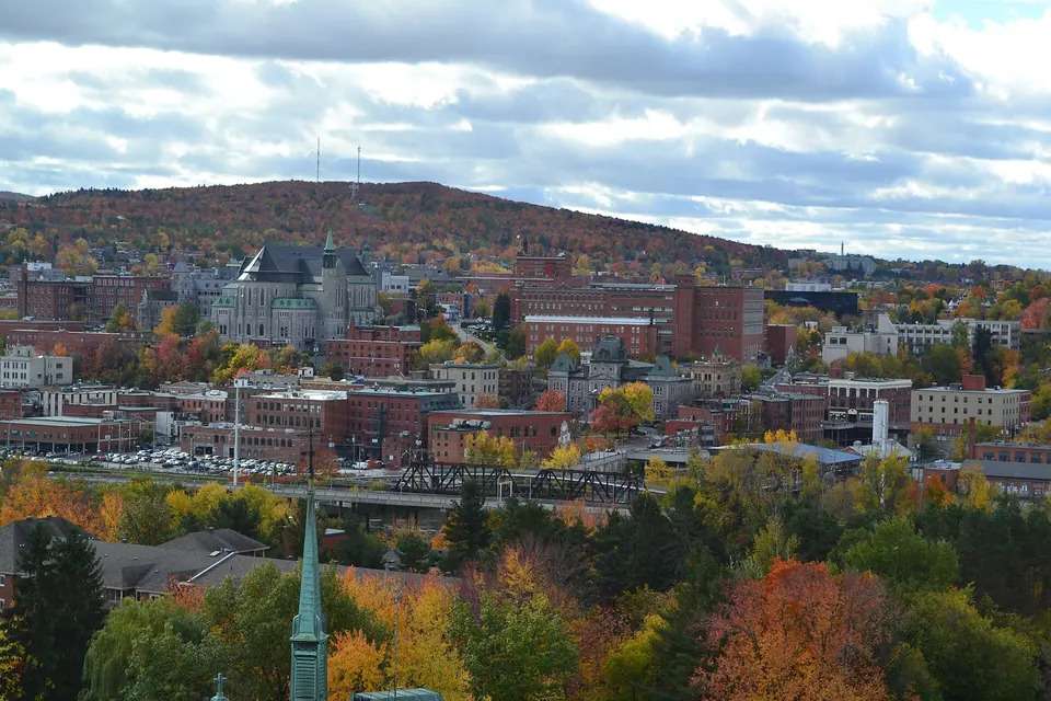 Downtown Sherbrooke, Quebec, where the rebate was announced.