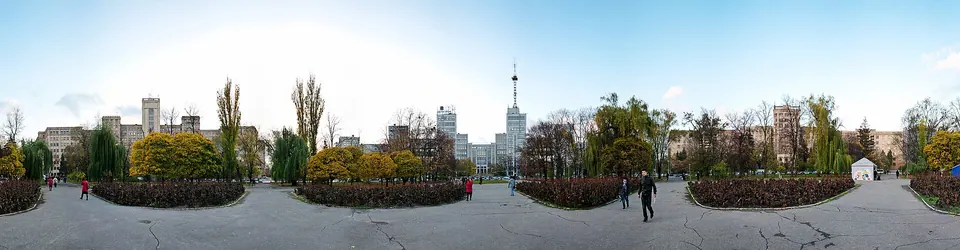 Freedom Square in Kharkiv, Ukraine's second-largest city.